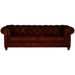 Halo Earle Grand Chesterfield Leather Sofa Old Saddle Mocha